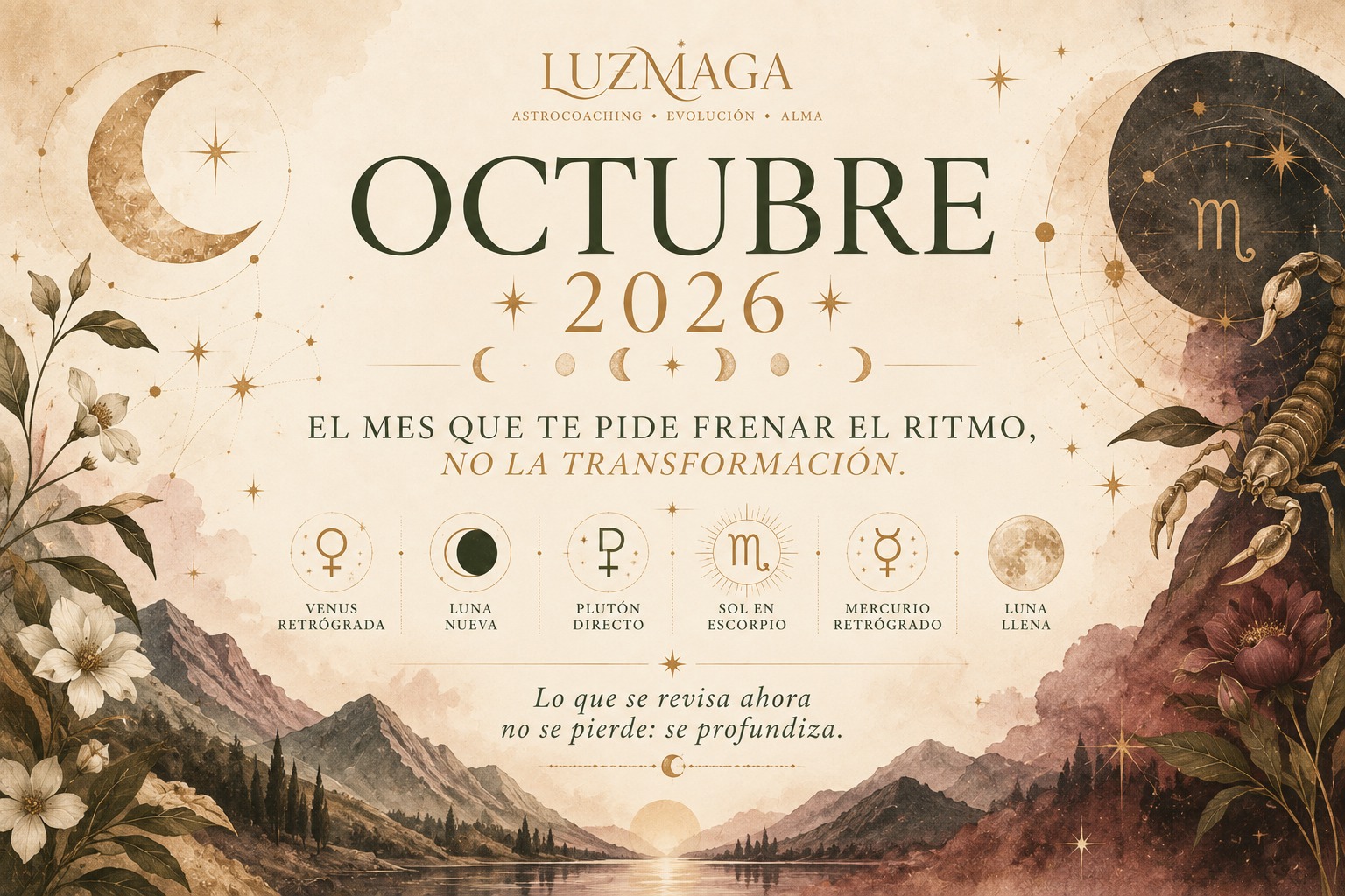 Octubre 2026: Astrocoaching signo por signo